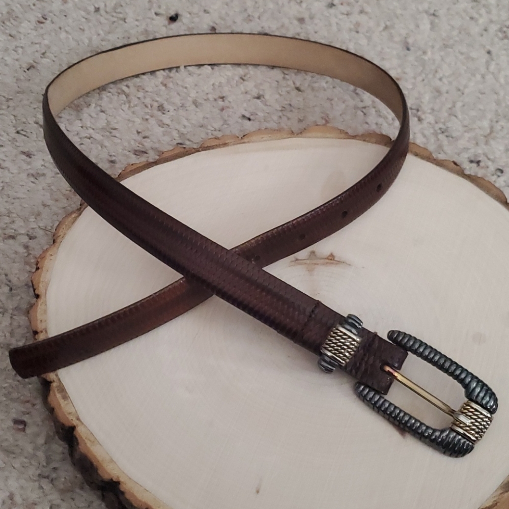 Vintage Tanner Genuine Leather Brown Belt USA